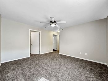 A room with two doors