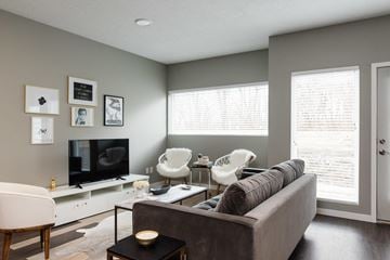 Des Moines apartment for rent - a living room with a couch and a tv