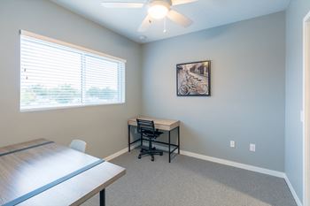 Plush carpeting in bedrooms