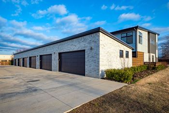 Attached two-car garage