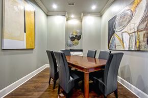 Centerton apartment for rent - meeting room with table and chairs and co-working space