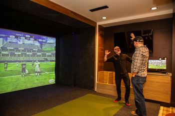 Sports simulator lounge