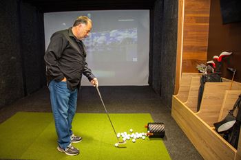 Sports simulator lounge