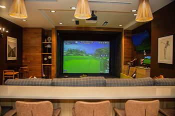 Sports simulator lounge