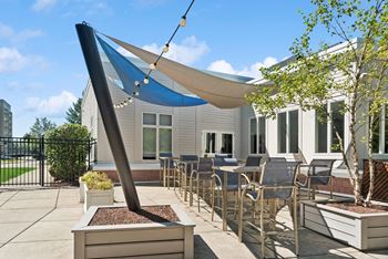 Outdoor patio with al fresco dining