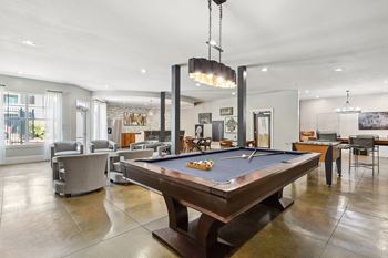 Social area with billiards & foosball