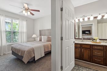 Lighted ceiling fans in living area & main bedroom*