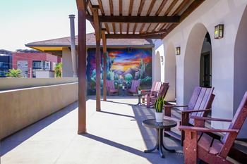 Rooftop patio