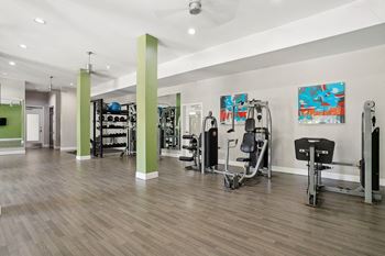 High-endurance fitness center with free weights, strength training & cardio equipment