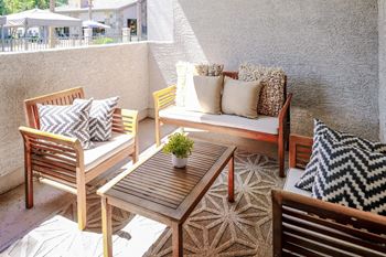 Private balconies and patios*