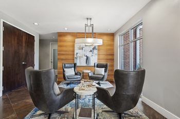Lounging area with comfortable seating