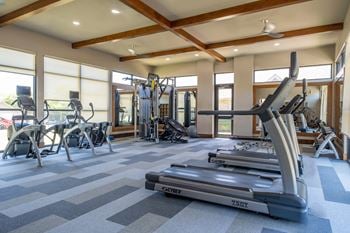 Two 24-hr fitness centers with high-impact cardio equipment