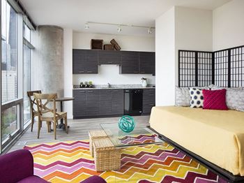 Open living room space