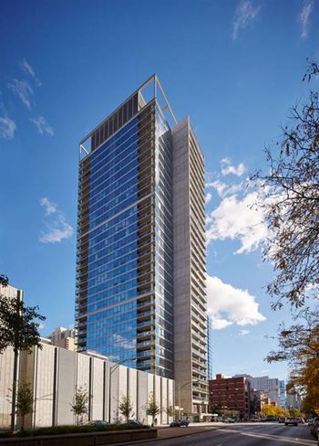 Building exterior and blue skies