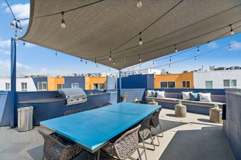 Outdoor bbq grilling area with al fresco dining