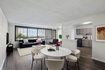 Expansive windows allowing an abundance of natural light