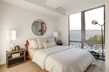 Warm, white oak wood floors