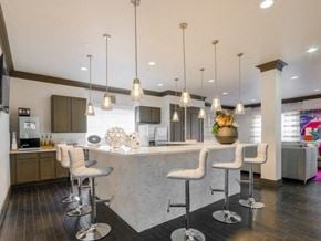 Mckinney apartment for rent - Fitted Kitchen With Island Dining at McKinney Square, McKinney, 75070