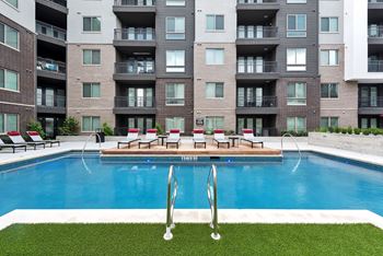Pool with sunning deck