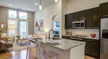 Custom cabinetry in two color schemes to choose from; sleek espresso or opulent white