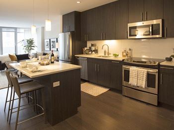 New counter-tops and cabinets