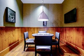 Raleigh apartment for rent - A dining room with a table and chairs.
