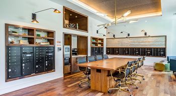 Wi-fi executive-style business lounge and co-working spaces