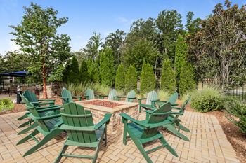 Outdoor fireplace and firepit