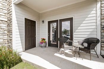 Private walk out patio