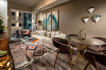 Wood style flooring in living space