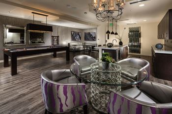 Resident lounge with game tables