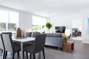 Wood grain-style flooring