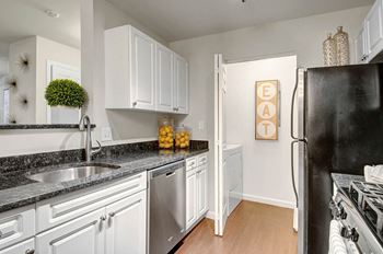 Fully equipped kitchen with modern appliances