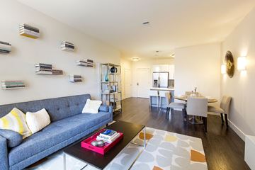 Charlestown apartment for rent - a living room with a couch and a coffee table