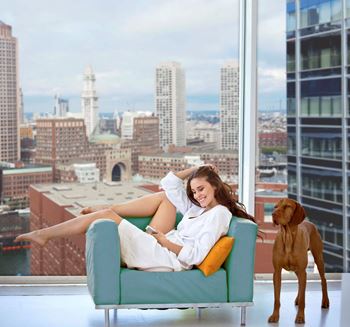 Boston seaport pet-friendly apartments