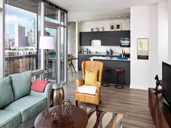 Open concept living floor plan