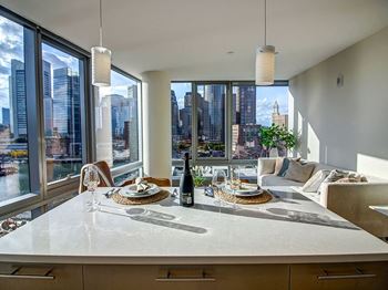 Fully equipped island kitchen