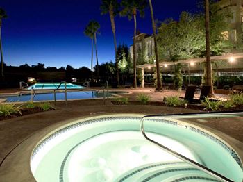 Outdoor hot tub
