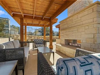Outdoor fireside retreat