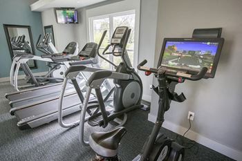 Fitness center cardio machines