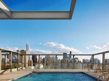 Sparkling pool view
