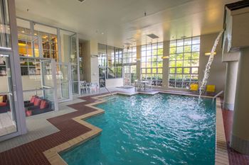 Relaxing indoor pool
