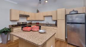 Austin apartment for rent - Kitchen Island at Highlands Hill Country, Austin, Texas