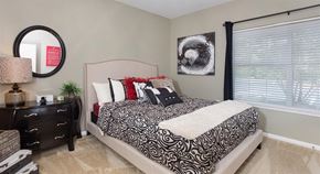 Austin apartment for rent - Bedroom With Expansive Windows at Highlands Hill Country, Texas, 78745