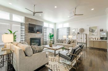 Living room with sofa and tv