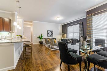 Dining and kitchen