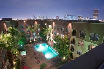 Aerial view of pool