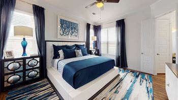 Spacious bedrooms with ceiling fans*