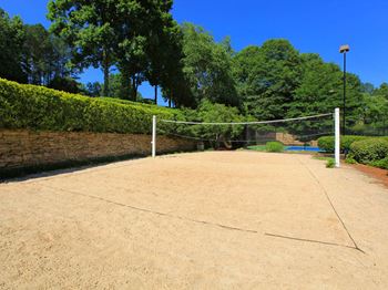 Sand volleyball court
