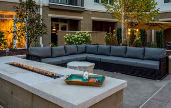 Outdoor lounge area